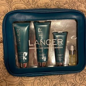 NWT Lancer 5 piece set with leather case
